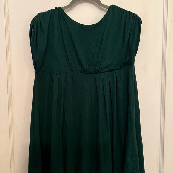 Anthropologie scoop neck emerald top with embroidery in XL - Picture 5 of 6